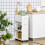 Homcom Carrito de Cocina Blanco 25 x 50 x 85 cm 2