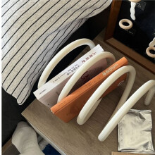 Drehbares Bücherregal, Zeitschriftenständer, Minimalistischer Schreibtisch-Organizer, Geeignet für Wohnzimmer, Büros, Arbeitszimmer, Weiß