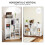 Homcom Librería Blanco 74.3 x 24 x 106 cm 5