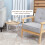 Homcom Mesitas de Café Bicolor 65 x 65 x 32 cm 6