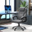 Vinsetto Silla de Oficina Gris 66 x 75 x 120 cm 5