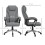 Vinsetto Silla de Oficina Gris 66 x 75 x 120 cm 6