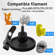 For H2S Extruder Gear Kit Upgraded Integrated Hardened Steel Extrusion Gear Assembly for H2S 3D Printer Parts