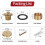 Bath Drainage Kit Rotator Kit Comes with A Hole Overflow Panel Conversion Bath Drainage Kit Zinc Alloy 6