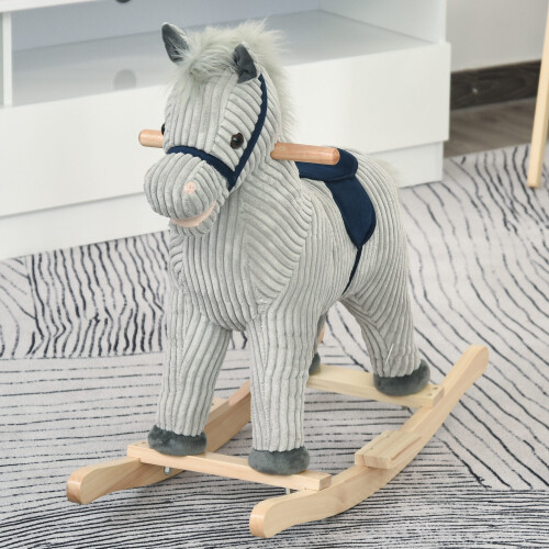 Homcom Caballito Balancín para Bebé Bicolor 73 x 35 x 64 cm 2