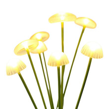 2Pcs Solar Mushroom Jellyfish Stake Lamps LED Solar Mushroom Lights Outdoor LED Garden Decor Lights for Yard Pathway B