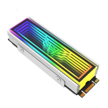 Dissipatore per SSD M.2 con Sync ARGB 5V, Dissipatore per M.2 NVMe 2280 con Connettore 5V/3Pin, Dissipatore di Calore per Unità A Stato ,