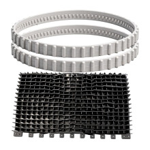 RCX23002 Courroie 2 Pièces et RCX26008 Kit de Brosses pour Nettoyeur pour pour TigerShark , Compatible avec QC SharkVac