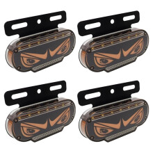 Car Truck Eyelash Eye Side Light DRL Running Light Clearance Lamp Warning Lights Rear Taillight Yellow
