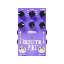 M-VAVE Elemental Pro Compact Delay Pedal 9 Delay Types Stereo Delay Pedal 2 Footswitches Dual Power Supply for Electric Guitar