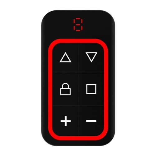 Universal Garage Remote Control Gate Key Duplicator 8 in 1 Multi Frequency Garage Door Remote Control Type-C Red