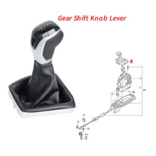 Car Gear Shift Knob Cover Black+Chrome 22G713203A for T- 2020-2025 Automatic Shift Handball Panel White Light
