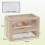 PawHut Jaula Madera para Hámster Marrón 60 x 35 x 42cm 6
