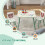 ZONEKIZ Mesa para Niño Verde 60 x 60 x 44 cm 4