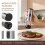 2 in 1 Salt and Pepper Mill Electric Set, Rechargeable,Automatic Pepper Mill,LED Lighting,Adjustable Mill,Large Capacity 2