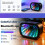 Starry Sky Iridescent Abyss Thousand-Layer Mirror Decorative Light Box  Speaker Subwoofer Ambient Lights 3