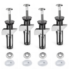 Toilet Bolt,Toilet Fastener Bolt Kit Toilet Screw Replacement Kit,Extra Long Downlock Nut Washers Gaskets