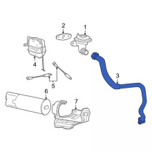 1C3Z9D477AA 1837875C1 ETB27, 598-114 EBP Exhaust Back Pressure Sensor & Tube for  F250 F350 E350 Excursion 7.3L V8