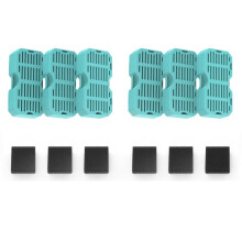 Katze-Trinkbrunnen-Filter Als Ersatz für 2,2-L- und 3,2-L-Quadratische Edelstahl-Katzenbrunnen Sowie 7-L-Hunde-Trinkbrunnen 6+6