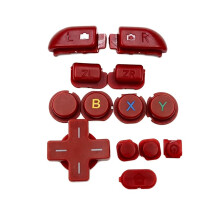 1 Ensemble de Boutons Complets pour New 3DS XL LL Kit de Remplacement de Touches Console Pièces de Réparation (Légère Variation de Couleur) Rouge