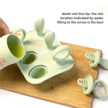 6 Cavity New Baby Teething Ice Cream Stick Mold Perfect for Freezing Milk Homemade Summer Kitchen DIY Ice A