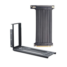 Câble D'Extension PCI Express 5.0 X16 Gen5 pour Carte Graphique avec Support - Câble Riser PCIe 5.0 pour Boîtier ITX/ATX