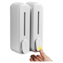Wandgemonteerde Zeepdispenser, Handzeep/Shampoo/Douchegel Dispenser, Geschikt voor Badkamers, Keukens en Kantoren