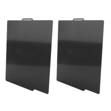2pcs 3D Printer PEO PET Build Plate for Bambu-Lab X1/X1C/X1E/P1P/P1S/A1 3D Printer,PEO+Carbon Fiber PET Surface257x257mm