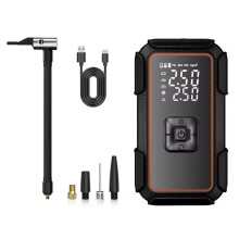 Inflador Digital de Pneus Portátil e Sem Fio para Carros, Motos, Bicicletas, Bomba de Ar Recarregável com Luz LED