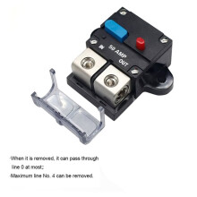 Fusible de Réinitialisation de Disjoncteur 12V 24V 48V 50A Fusible Solaire Manuel de Protection D'Alimentation Fusible Réinitialisable Assurance
