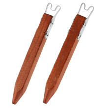 Outil de Taille en Poterie de 2 Pièces - Formeur en Argile en Acier Inoxydable avec Poignée en Bois pour la Sculpture de Pieds et de Bases en