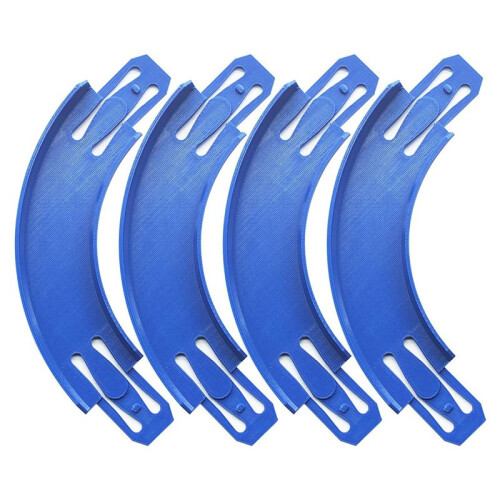 Racetrack Connectors, 90 Degree Replacement Curved Track Pieces 4-Pack Replacement for  Curved Track Corners