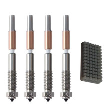 Bimetal Nozzle,Nozzle Replacement for QIDI Q2 Q2c 3D Printer, for PLA, PETG, ABS, ASA, PA-CF Filaments 0.2/0.4/0.6/0.8mm