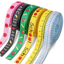Terug Naar School Ribbons, 6 Rollen 60 Yards School Grosgrain Ribbon 3/8" Leraar Ribbons voor Cadeauverpakking