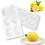 6-Cavity Lemon Silicone Mold, 3D Fruit Shape Baking Mold - Non-Stick Easy Release for Mousse Cake Chocolate (Lemon) 2
