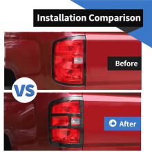 Rear Tail Lamp Cover Trim for Silverado 2014-2018 Tail Light Guard Cover Exterior Accessories
