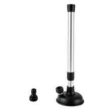 Boat Engine Flusher for Inboard Motors with Large Suction Cup for Hull Intake with Adjustable Pole