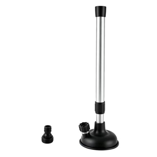 Boat Engine Flusher for Inboard Motors with Large Suction Cup for Hull Intake with Adjustable Pole 1
