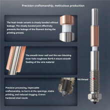 Bimetal Nozzle,Nozzle Replacement for QIDI Q2 Q2c 3D Printer, for PLA, PETG, ABS, ASA, PC, PA-CF Filaments 0.6/0.8mm