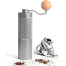 Pro Manual Kaffe Kvarn i Rostfritt Stål Konisk Kvarn med Justerbara Inställningar. Bärbar för Espresso för Resa Camping