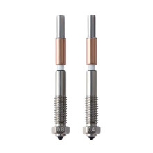 Bimetalen Mondstuk, Vervangmondstuk voor Qidi Q2 Q2c 3D Printer, voor PLA, PETG, ABS, ASA, PC, PA-CF Filamenten 0.4/0.8mm