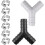 1set Universal Y-Type Washing Machine Hose Diverter, Plastic T-Connect with Hose Clamp, Suitable for Kitchens 1