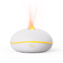 Vliegende Schotel Aromatherapie Diffuser 200ml Essentiële Olie Diffuser Koele Mist Luchtbevochtiger 7-Kleurige LED Vlam A