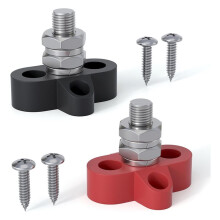 Busbar 12V 250A Voedingsverdeelblok met Enkele 3/8" (M10) Studs voor Maritiem & Automotive