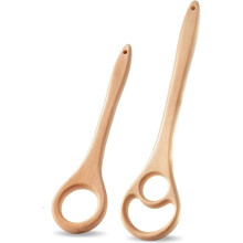 Holz-Teigschläger Set, Einteiliges Massives Buchenholz Dänische Sauerteigschläger Set Von 2, Leicht zu Reinigender Sauerteig