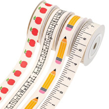 20 Yards Zurück Zur Schule Bänder 5/8 Zoll für Geschenkverpackungen Willkommen Schulparty Dekor Lehrer Wertschätzung Geschenk