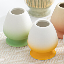 3Pcs Bamboo Matcha Whisk Kit - Hundred-Prong Chasen with Scoop & Holder, Japanese Tea Ceremony Tool Yellow