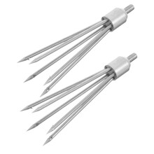 Stainless Steel Fishing Harpoon - 5-Prong , Portable for Freshwater & Saltwater, Large Fish & Mole