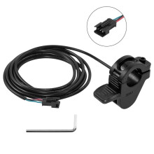 Ebike Daumengas 300X, 3-Pin SM Stecker 12-72V Geschwindigkeitsbeschleuniger für 22mm Lenker, Ersatzgas