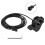 Ebike Thumb Throttle 300X, 3-Pin SM Plug 12-72V Speed Accelerator for 22mm Handlebars, Replacement Throttle 4